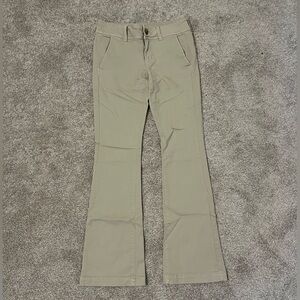 American Eagle Outfitters Beige Kick Boot Pants